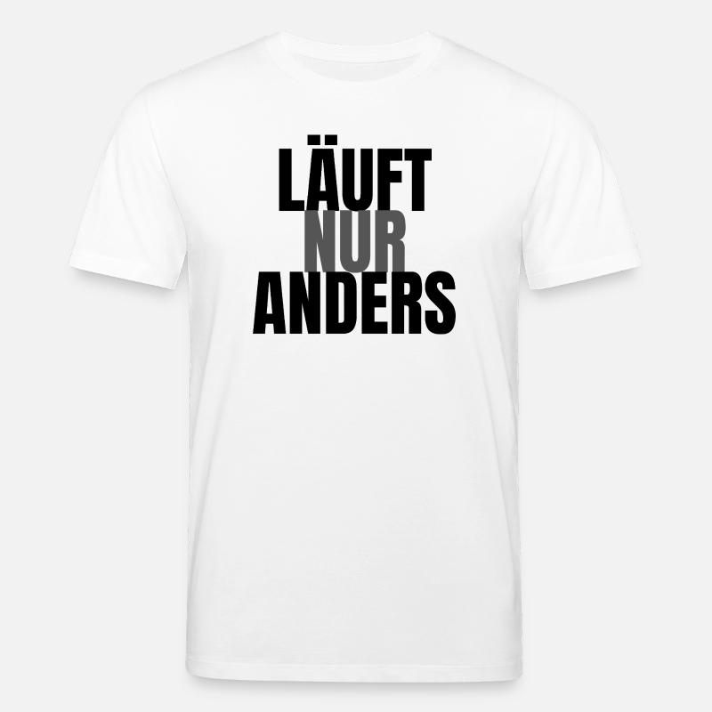 Läuft nur anders - Stanley/Stella Unisex Bio-T-Shirt CREATOR  - Weiß