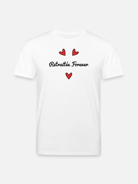 PENSIONERET. PENSIONERING. TILLYKKE MED PENSIONEN. JUBILÆUM. - Stanley/Stella CREATOR økologisk unisex-T-shirt - hvid