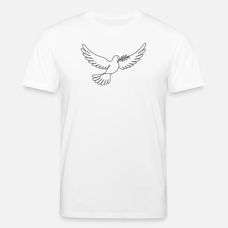 Taube Frieden - Stanley/Stella Unisex Bio-T-Shirt CREATOR  - Weiß