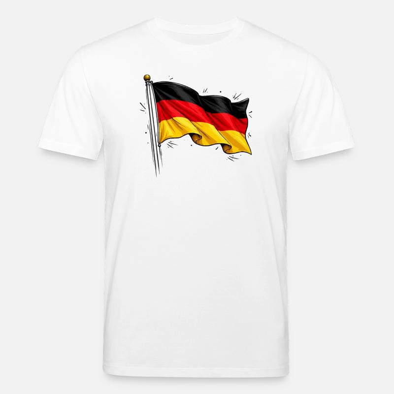Drapeau allemand - T-shirt bio CREATOR Stanley/Stella Unisexe - blanc