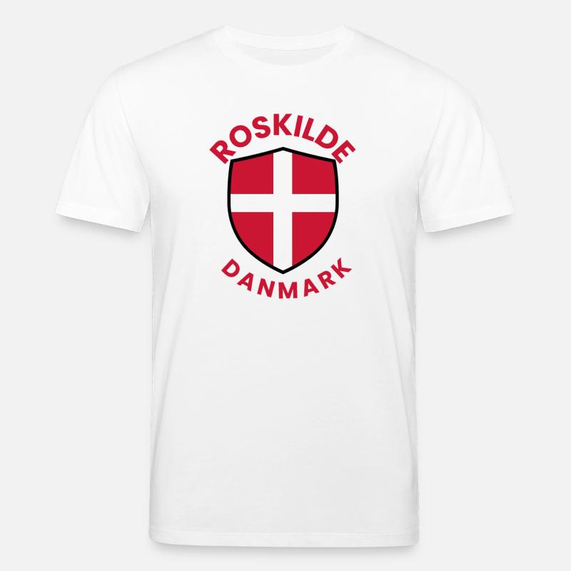 Bouclier du Danemark de Roskilde - T-shirt bio CREATOR Stanley/Stella Unisexe - blanc