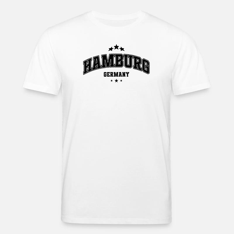 Lettrage de l’Arc de Hambourg - T-shirt bio CREATOR Stanley/Stella Unisexe - blanc