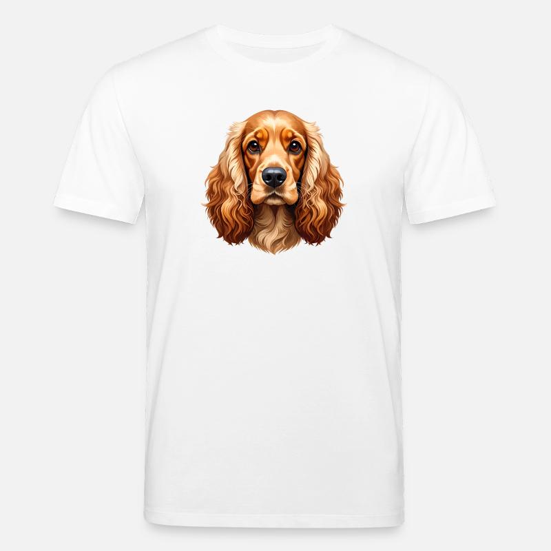 Cocker Spaniel - Stanley/Stella Unisex Bio-T-Shirt CREATOR  - Weiß