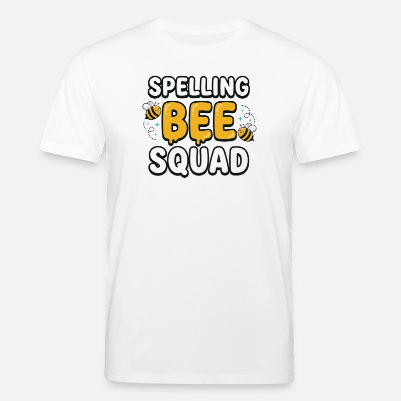 Spelling Bee Squad Cute Bee Team - Stanley/Stella CREATOR Unisex Organic T-Shirt - white