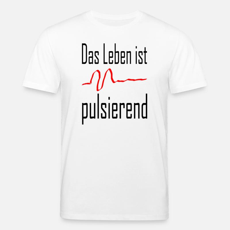 La vie pulse / Déclaration / Dire - T-shirt bio CREATOR Stanley/Stella Unisexe - blanc