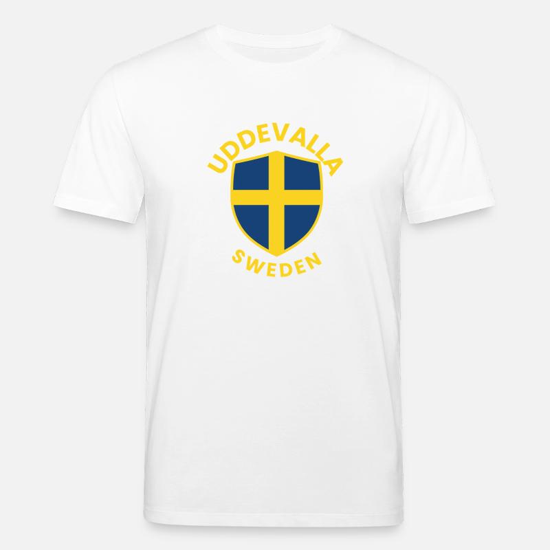 Conception du bouclier Uddevalla Suède - T-shirt bio CREATOR Stanley/Stella Unisexe - blanc