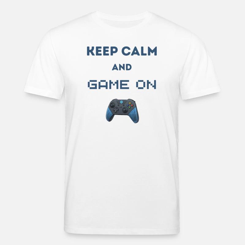 Reste calme et continue le jeu - T-shirt bio CREATOR Stanley/Stella Unisexe - blanc