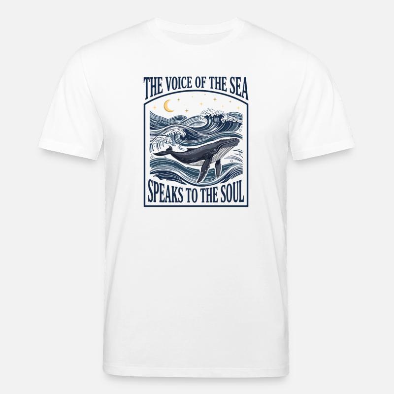 Ästhetischer Wal im Meeresleben – Ozeankunst - Stanley/Stella Unisex Bio-T-Shirt CREATOR  - Weiß