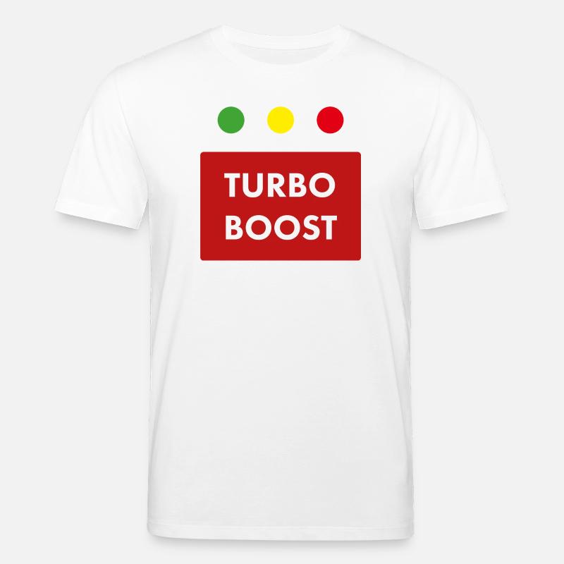 Turbo Boost Retro-Text - Stanley/Stella Unisex Bio-T-Shirt CREATOR  - Weiß