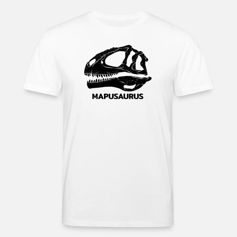 Crâne fossile de Mapusaurus - T-shirt bio CREATOR Stanley/Stella Unisexe - blanc