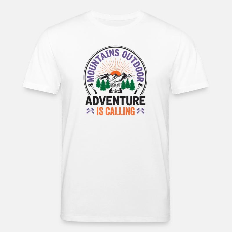 Berge – Das Abenteuer ruft - Stanley/Stella Unisex Bio-T-Shirt CREATOR  - Weiß