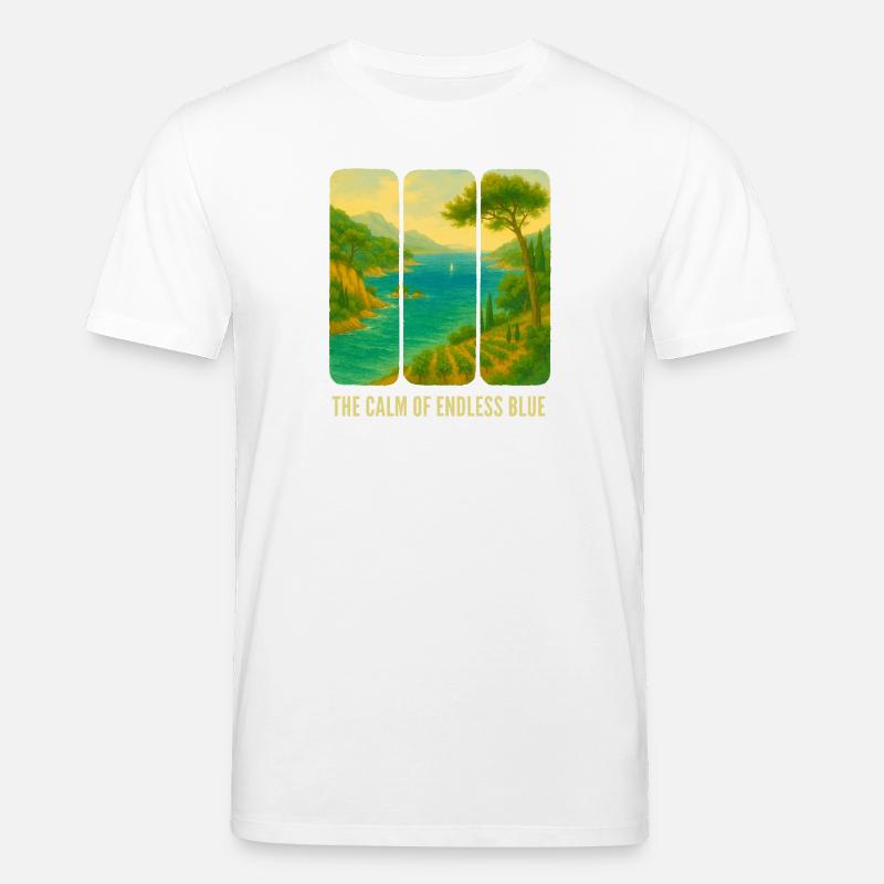 Die Ruhe des blauen Horizonts - Stanley/Stella Unisex Bio-T-Shirt CREATOR  - Weiß