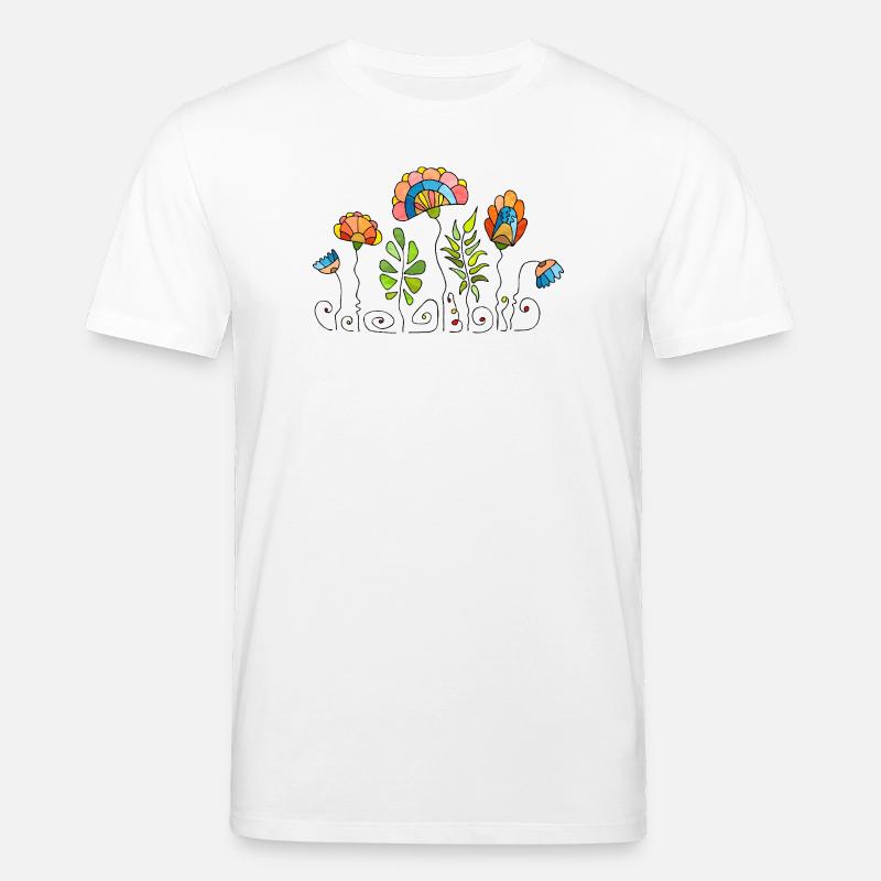 Blumen - Stanley/Stella Unisex Bio-T-Shirt CREATOR  - Weiß