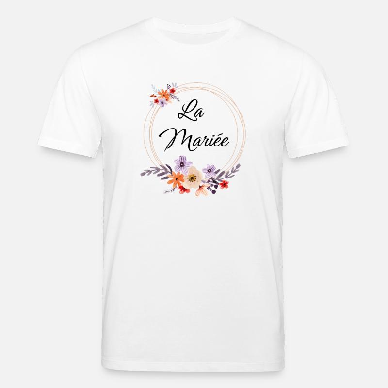 La Future Mariée EVJF Fleurs - T-shirt bio CREATOR Stanley/Stella Unisexe - blanc