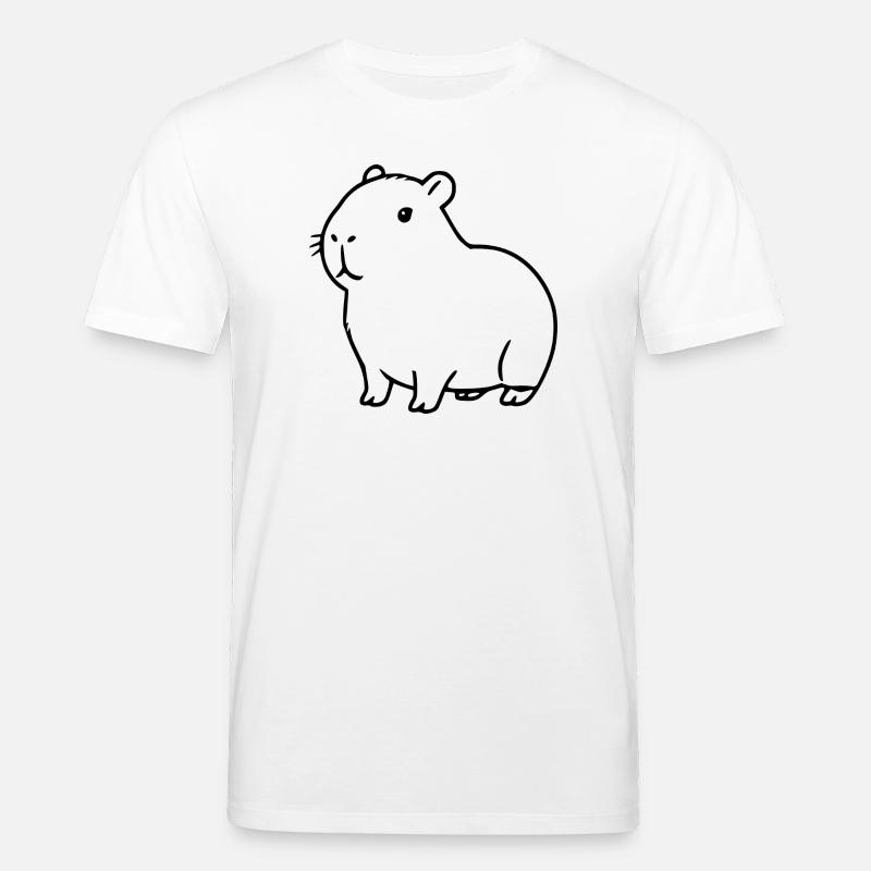 Capybara capybara black - Stanley/Stella CREATOR Unisex Organic T-Shirt - white