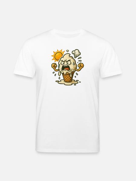 Wenn Eis bei Hitze ausrastet - Stanley/Stella Unisex Bio-T-Shirt CREATOR - Weiß