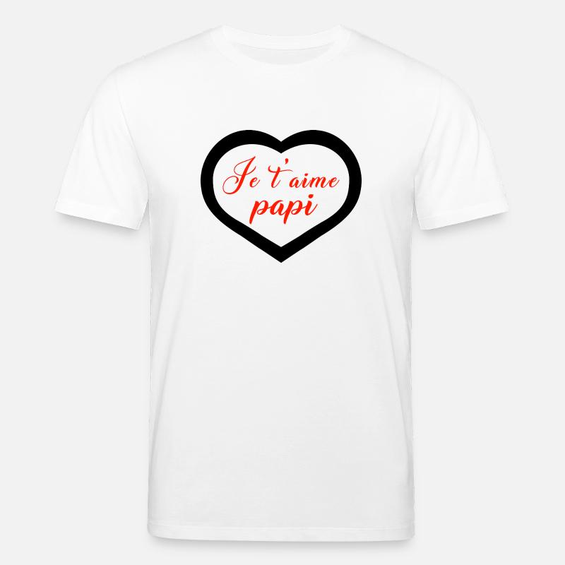 Herz, ich liebe dich, Opa. - Stanley/Stella Unisex Bio-T-Shirt CREATOR - Weiß