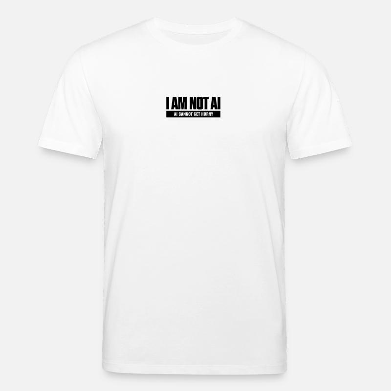 AI Cannot Get Horny - Stanley/Stella Unisex Bio-T-Shirt CREATOR  - Weiß