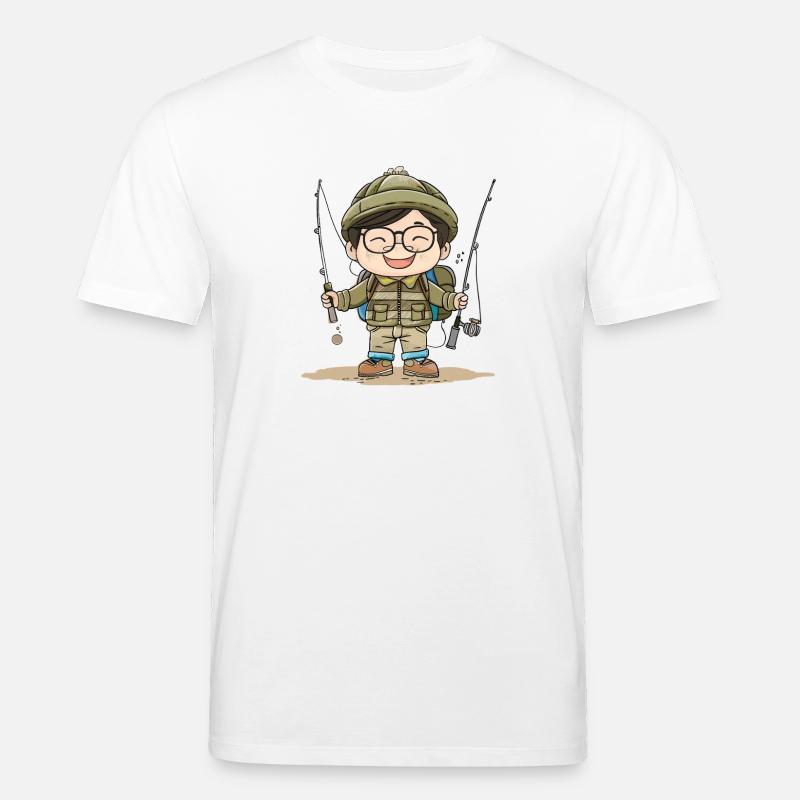 Fischer Junge Comic - Stanley/Stella Unisex Bio-T-Shirt CREATOR  - Weiß