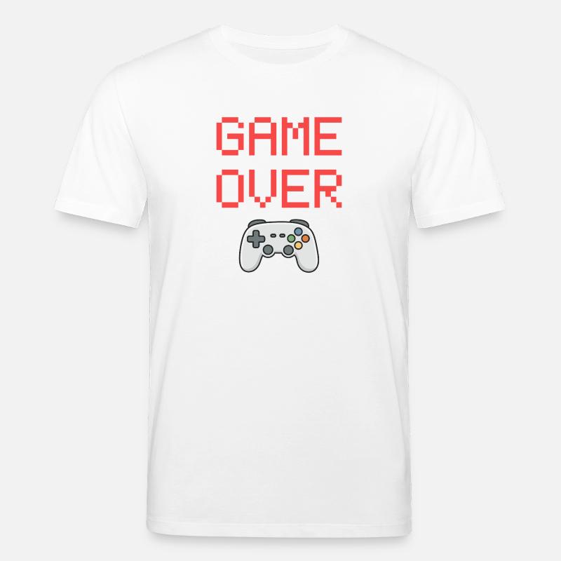 Game Over – Gamer Controller T-Shirt - Stanley/Stella Unisex Bio-T-Shirt CREATOR  - Weiß