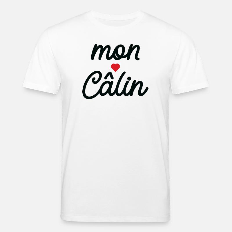Mein Umarmungsskript Rotes Herz - Stanley/Stella Unisex Bio-T-Shirt CREATOR  - Weiß