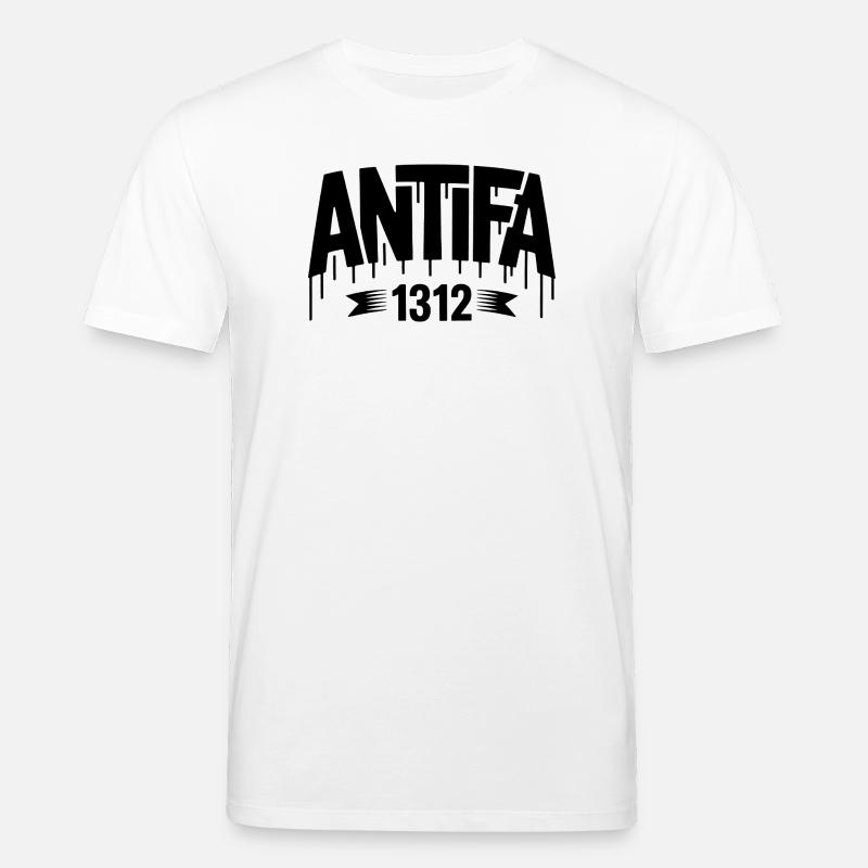 Antifa 1312 - Antifa Tee - T-shirt bio CREATOR Stanley/Stella Unisexe - blanc