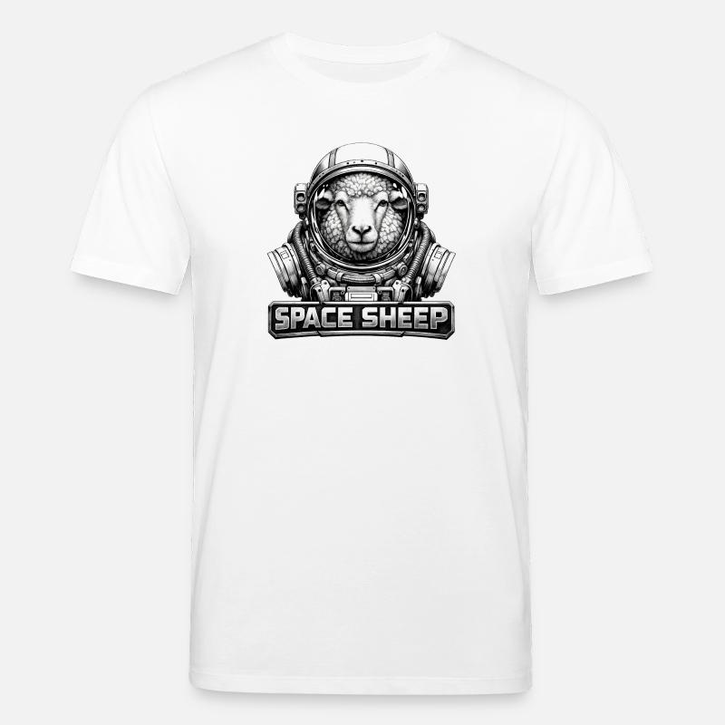 Astronaute mouton de l’espace - T-shirt bio CREATOR Stanley/Stella Unisexe - blanc