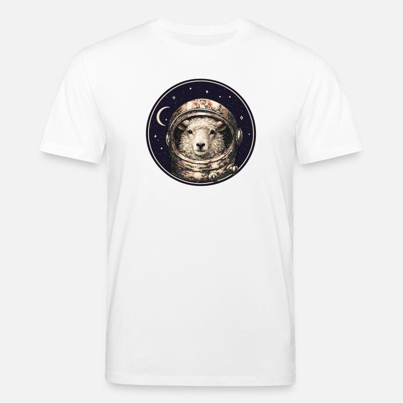Astronautenschaf im Orbit - Stanley/Stella Unisex Bio-T-Shirt CREATOR  - Weiß