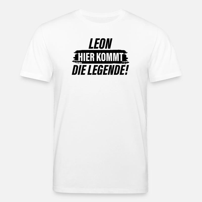 Leon hier kommt die Legende - Stanley/Stella Unisex Bio-T-Shirt CREATOR  - Weiß