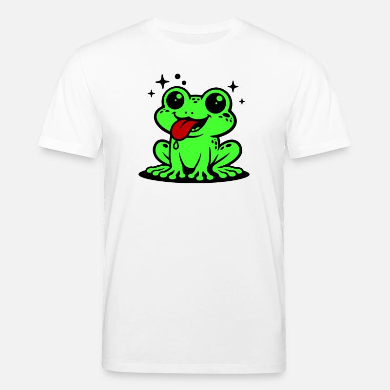 Toad Comic Frog - Stanley/Stella CREATOR Unisex Organic T-Shirt - white
