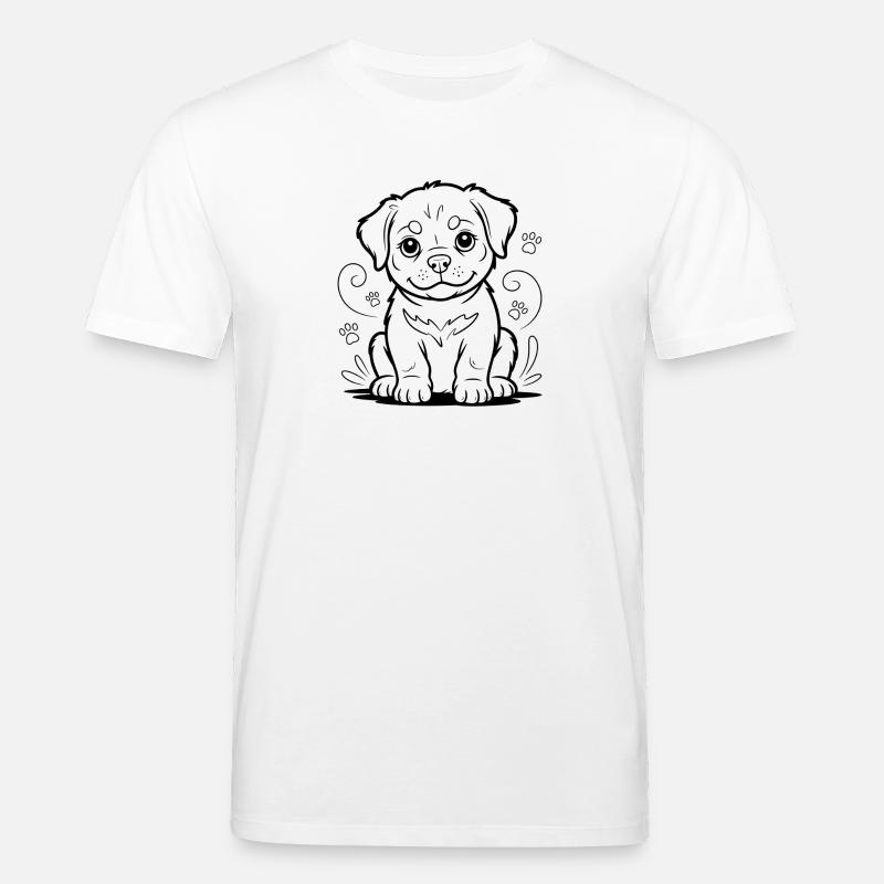 Kleiner Welpenfreund - Stanley/Stella Unisex Bio-T-Shirt CREATOR - Weiß