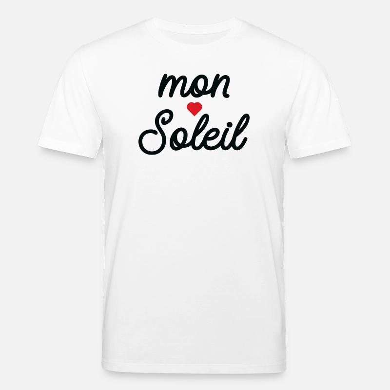 Mon Soleil cœur en Script - T-shirt bio CREATOR Stanley/Stella Unisexe - blanc