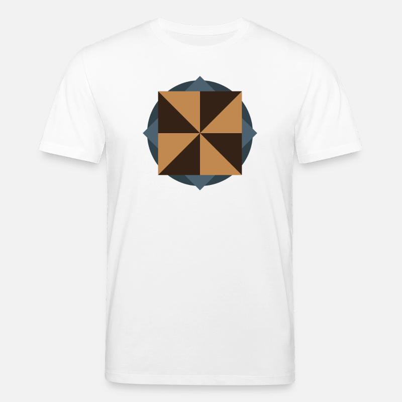 PYRAMIDENKERNGEOMETRIE | Grundformen-Artwork - Stanley/Stella Unisex Bio-T-Shirt CREATOR  - Weiß