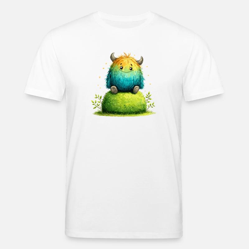 Rainbow Cuddly Morpe Meadow Joy - Stanley/Stella CREATOR Unisex Organic T-Shirt - white