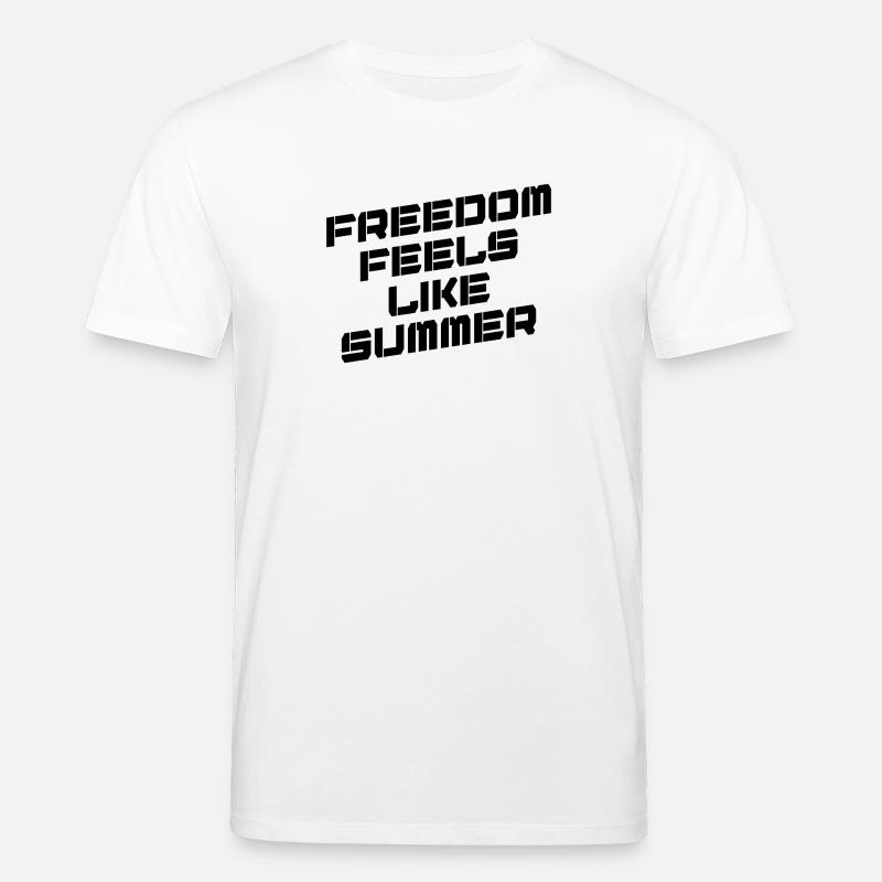 LA LIBERTÉ RESSEMBLE À L’ÉTÉ - T-shirt bio CREATOR Stanley/Stella Unisexe - blanc