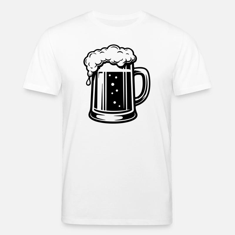 Bierkrug Symbol Bier - Stanley/Stella Unisex Bio-T-Shirt CREATOR  - Weiß