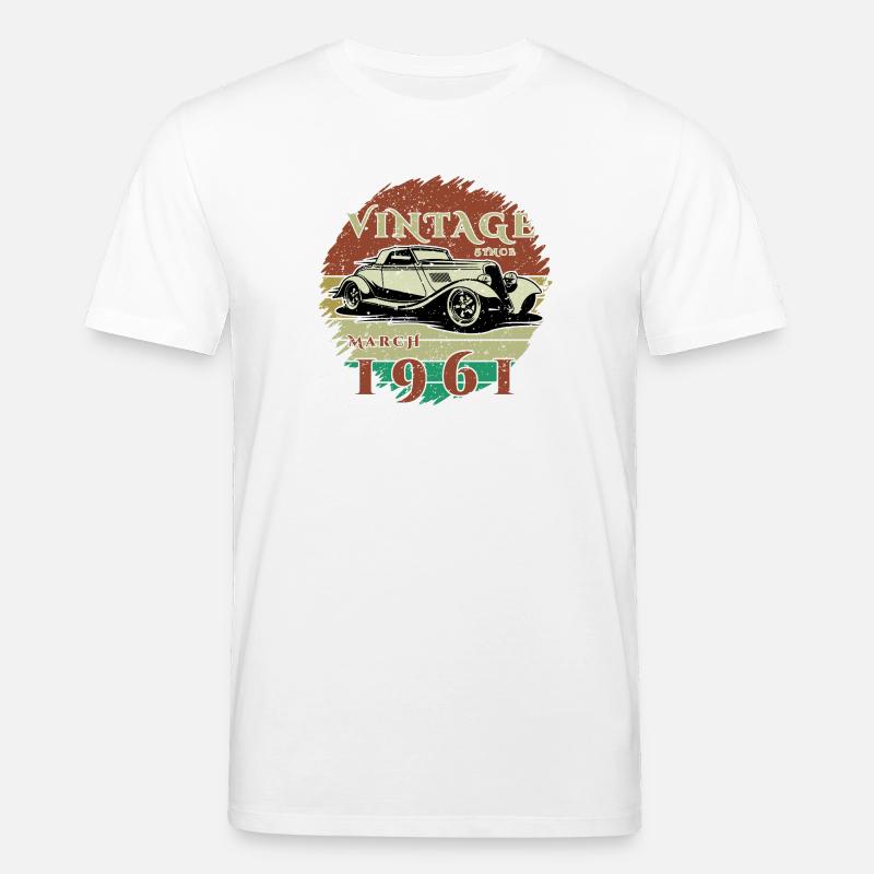 65e anniversaire - Classique - Millésime depuis 03/1961 - T-shirt bio CREATOR Stanley/Stella Unisexe - blanc