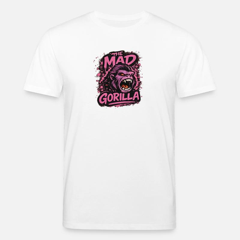Der wütende Gorilla - Stanley/Stella Unisex Bio-T-Shirt CREATOR  - Weiß
