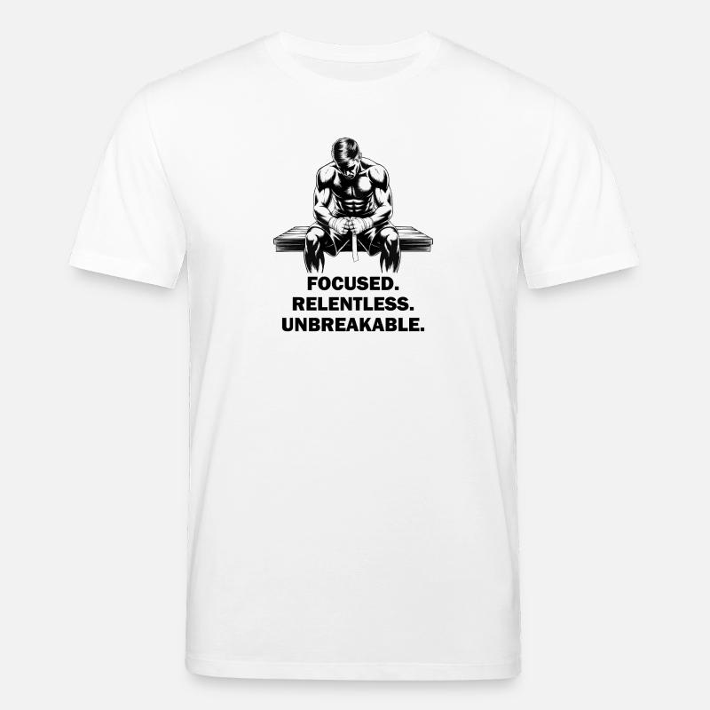 Focused Relentless Unbreakable MMA Fighter - Stanley/Stella Unisex Bio-T-Shirt CREATOR  - Weiß