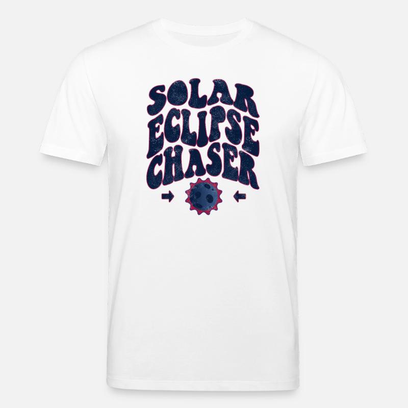 Solar eclipse chaser - Stanley/Stella CREATOR Unisex Organic T-Shirt - white