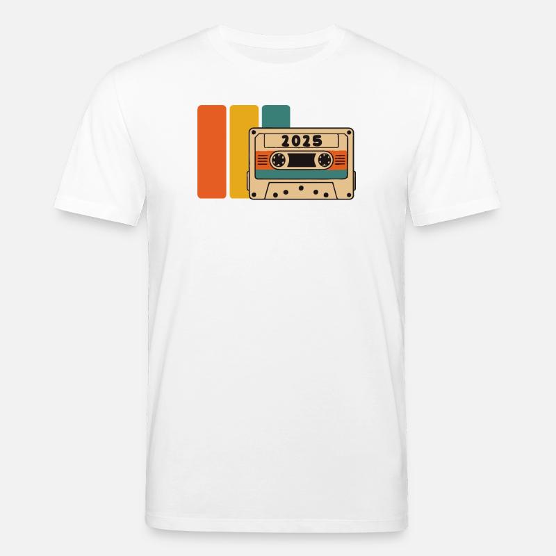 2015 Retro Kassette Lebendige Palette - Stanley/Stella Unisex Bio-T-Shirt CREATOR  - Weiß