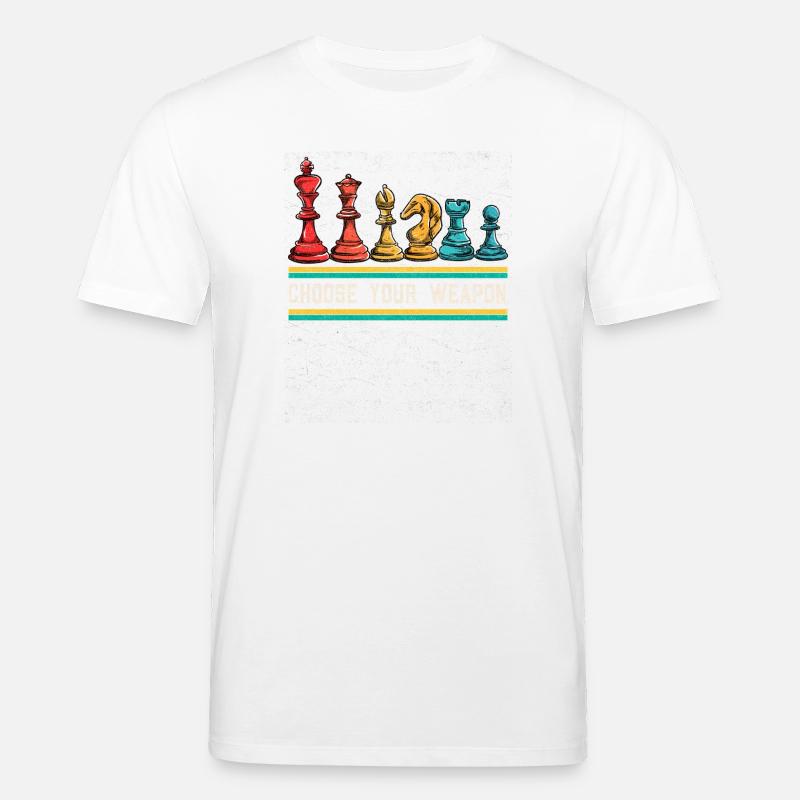 Wähle Deine Waffe: Schachhelden - Stanley/Stella Unisex Bio-T-Shirt CREATOR  - Weiß