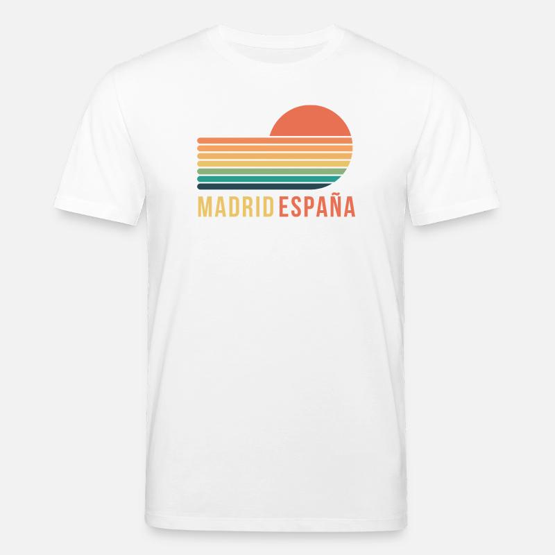 Madrid, Espagne - T-shirt bio CREATOR Stanley/Stella Unisexe - blanc