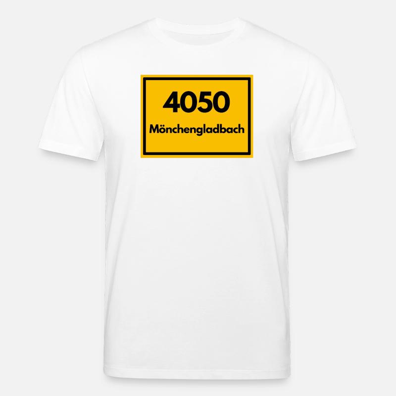 OLD POSTCODE POSTCODE 4050 MÖNCHENGLADBACH FUSSBAL - Stanley/Stella CREATOR Unisex Organic T-Shirt - white