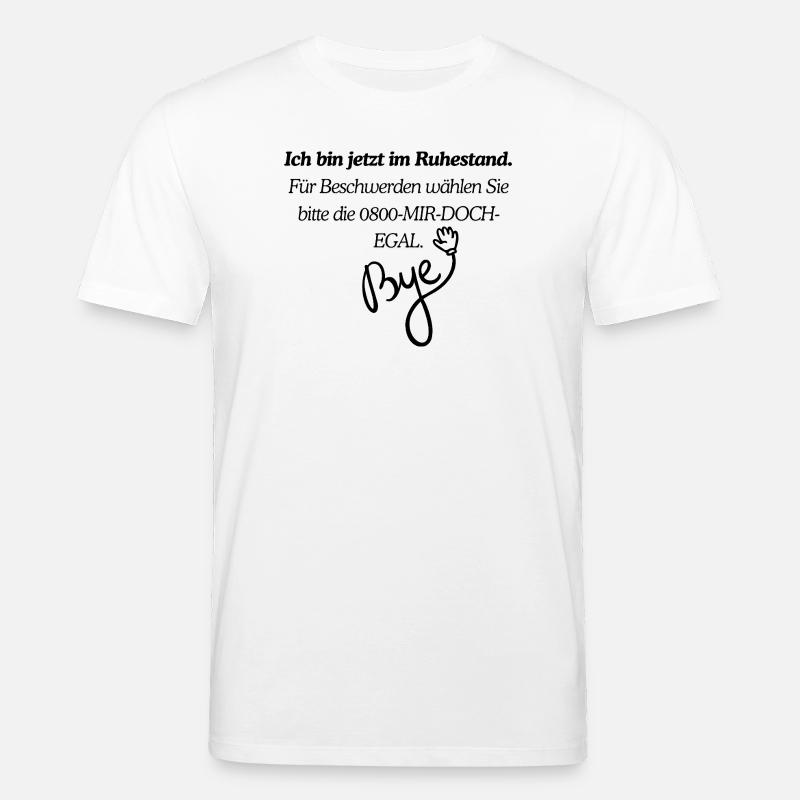 Conception de la retraite - T-shirt bio CREATOR Stanley/Stella Unisexe - blanc