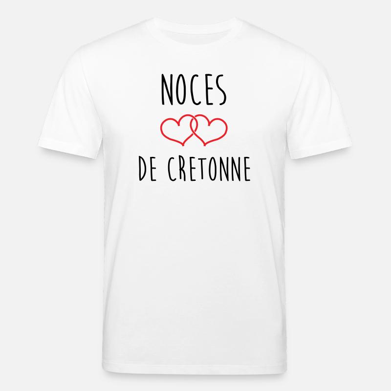 noces de cretonne 19 ans d'amour - T-shirt bio CREATOR Stanley/Stella Unisexe - blanc