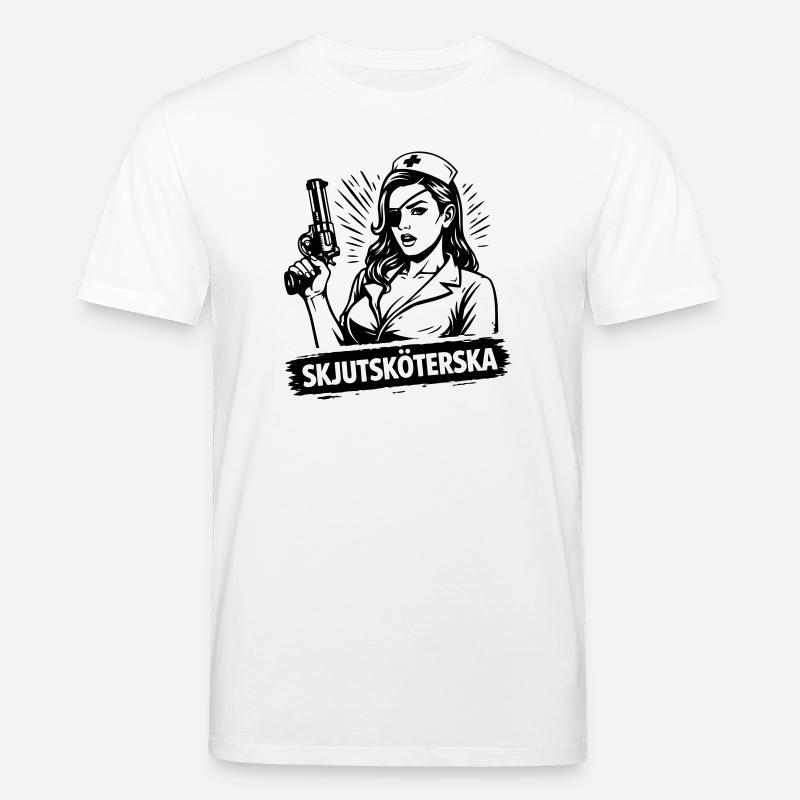 Erschießende Krankenschwester - Stanley/Stella Unisex Bio-T-Shirt CREATOR  - Weiß