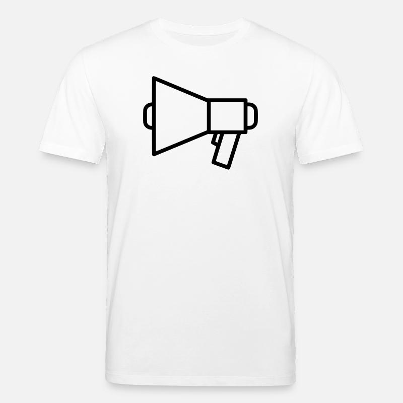 Megafon Lautsprecher Protest - Stanley/Stella Unisex Bio-T-Shirt CREATOR  - Weiß