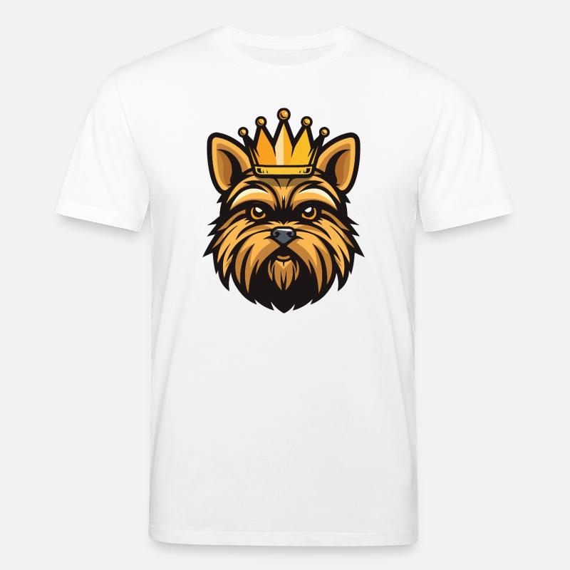 Yorkshire Terrier Hund Krone - Stanley/Stella Unisex Bio-T-Shirt CREATOR  - Weiß