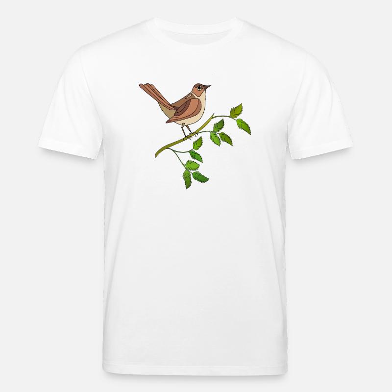 Bunter Vogel - Stanley/Stella Unisex Bio-T-Shirt CREATOR  - Weiß